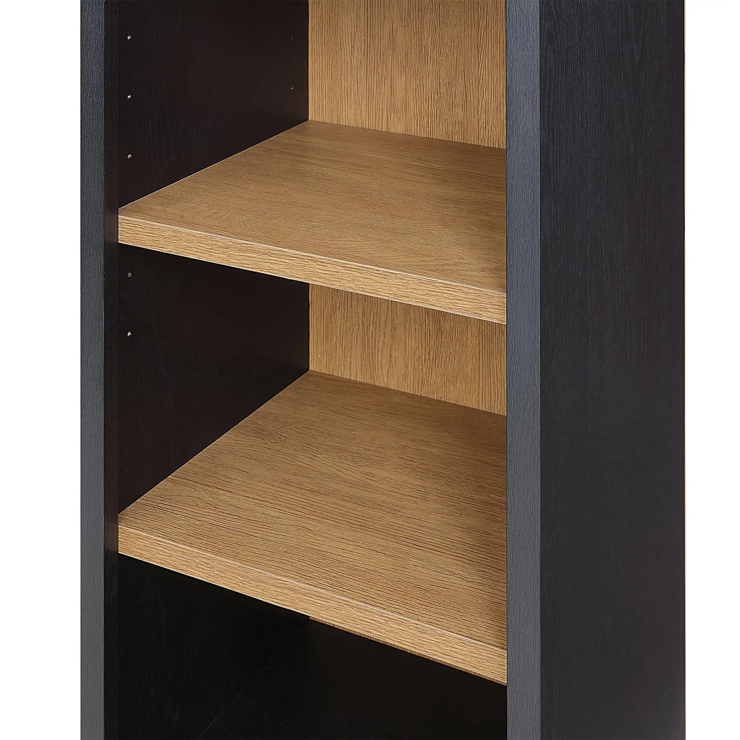 Juliet Narrow Arch Bookcase, Rich Black Finish bookshelf  bookcase  book shelf furniture  book storage